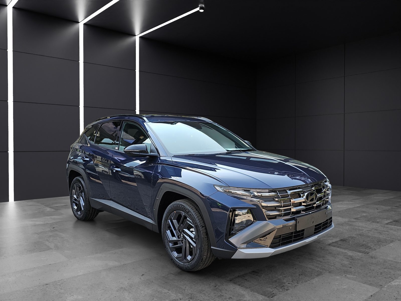 HYUNDAI Tucson 1.6 T-GDi HEV Origo Blackline 4WD, Hybride Integrale Benzina/Elettrica, Auto nuove, Automatico - 7