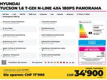 HYUNDAI Tucson 1.6 T-GDI N-Line 4x4 180PS Panorama, Benzina, Auto nuove, Automatico - 2