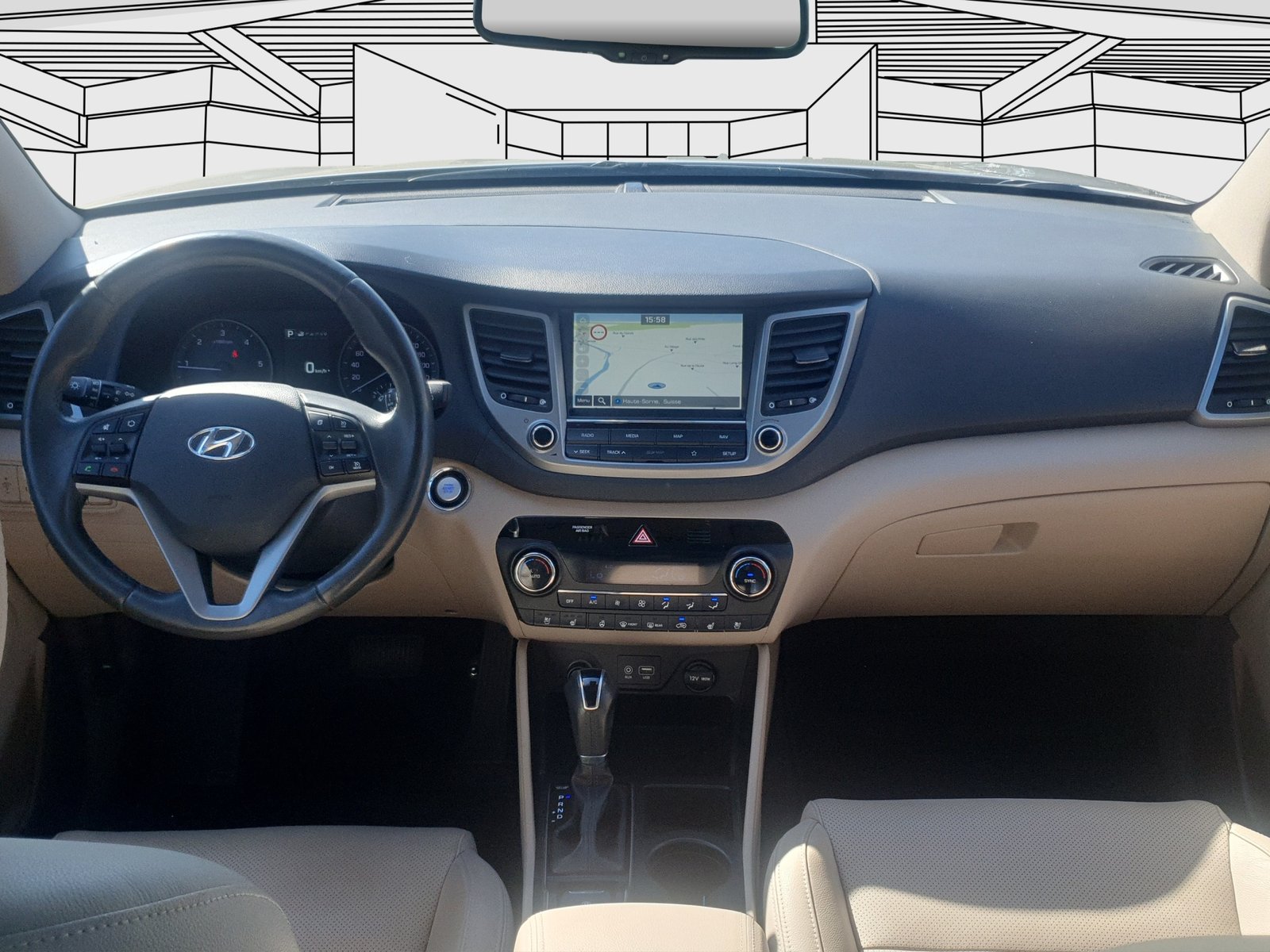 HYUNDAI Tucson 2.0 CRDi 185 Vertex 4WD Auto. Crochet, Diesel, Second hand / Used, Automatic - 7