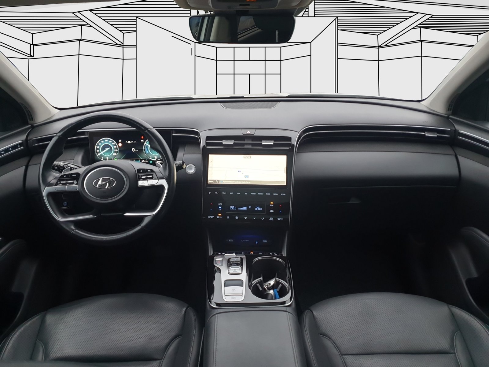 HYUNDAI Tucson 1.6 HEV Vertex Sunroof 4WD, Hybride Intégral Essence/Électricité, Occasion / Utilisé, Automatique - 7