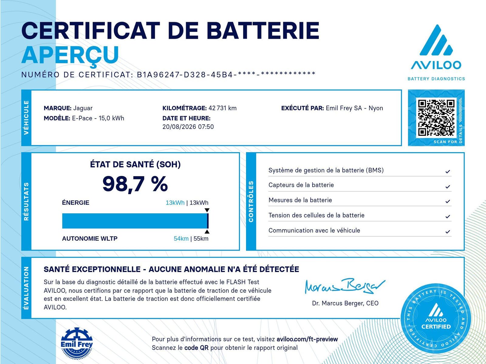 JAGUAR E-Pace 1.5 T 300e R-Dynamic SE AWD, Hybride Rechargeable Essence/Électricité, Occasion / Utilisé, Automatique - 2
