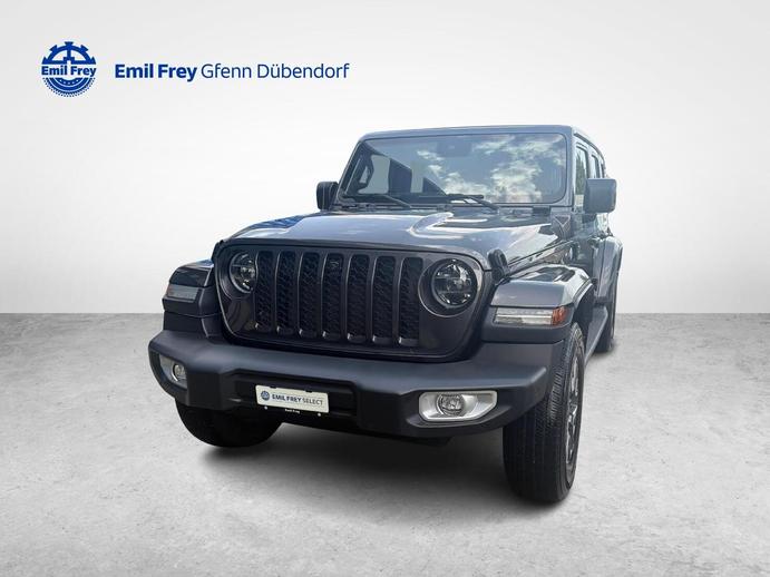 JEEP Wrangler 2.0 Turbo Sahara Unlimited 4xe, Plug-in-Hybrid Benzin/Elektro, Occasion / Gebraucht, Automatik