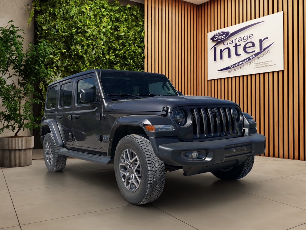 JEEP WRANGLER 2.0 Turbo 80th Anniversary Unlimited 4xe, Hybride Rechargeable Essence/Électricité, Occasion / Utilisé, Automatique - 2