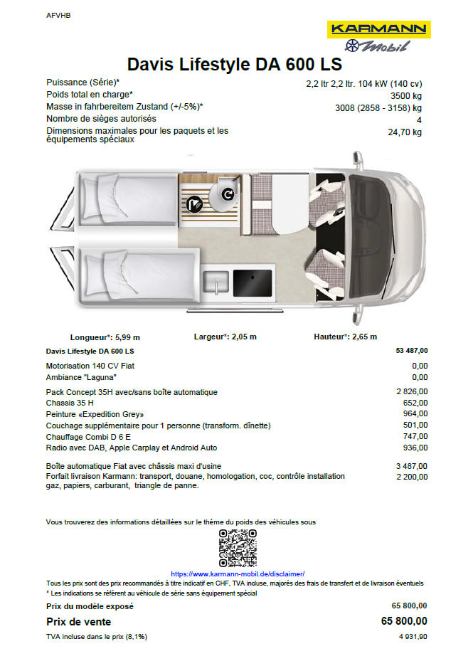 KARMANN Davis Lifestyle DA 600 LS, Diesel, Neuwagen, Automatik - 7