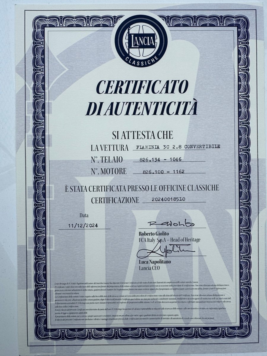 LANCIA Convertibile Vignale 307, Essence, Voiture de collection, Manuelle - 2