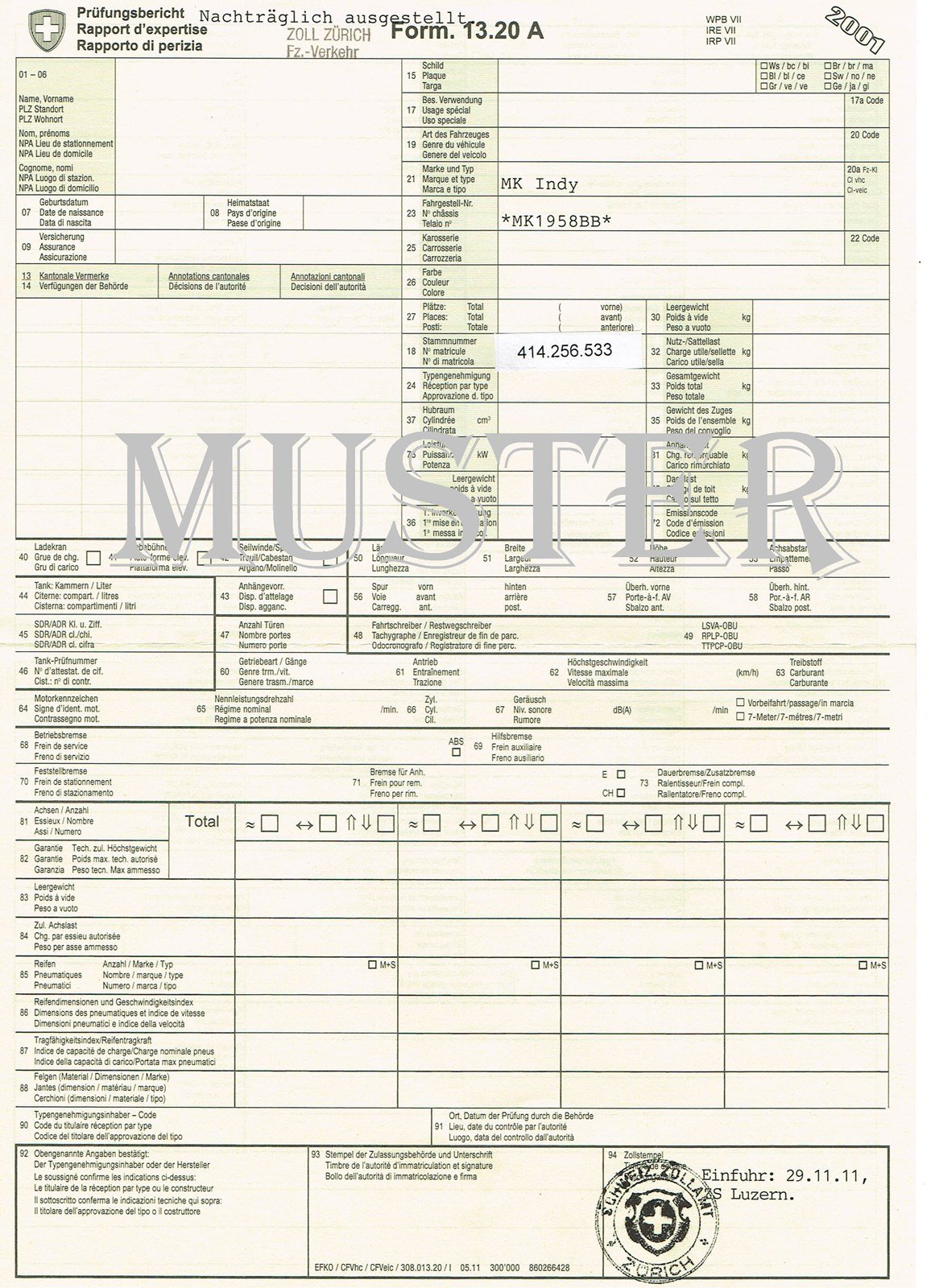 LOTUS Super Seven MK Indy (Cabriolet), Benzin, Occasion / Gebraucht, Handschaltung - 7