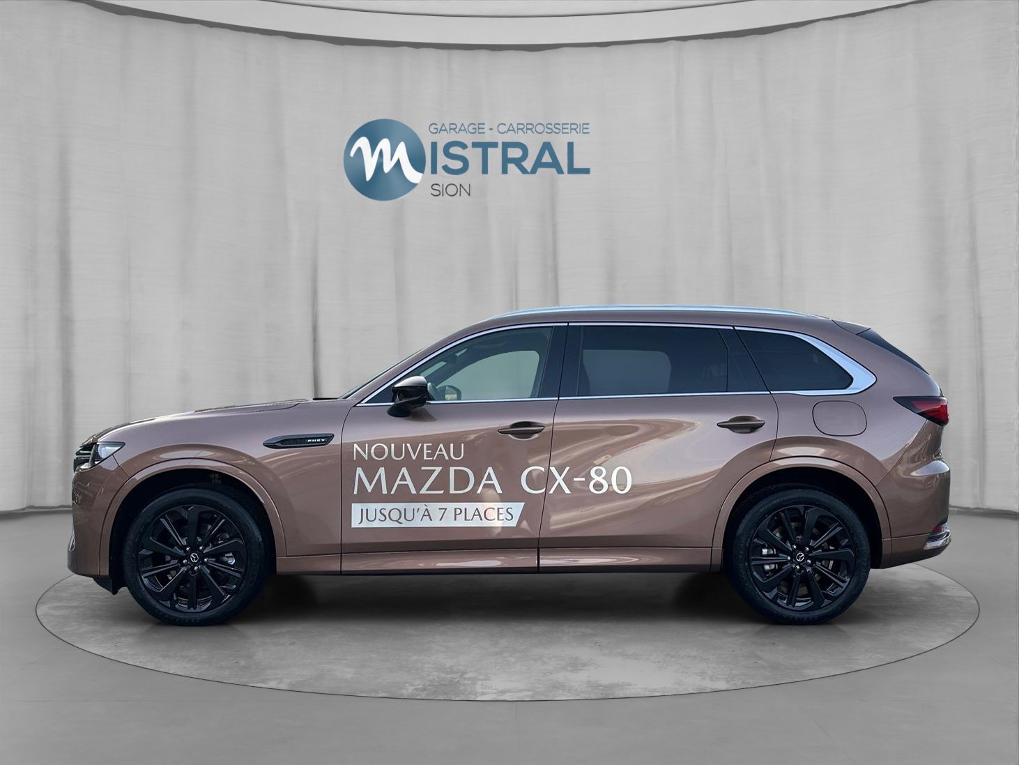 MAZDA CX-80 e-Skyactiv PHEV 327 AWD Homura Plus, Plug-in-Hybrid Petrol/Electric, Ex-demonstrator, Automatic - 2