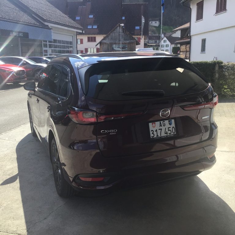 MAZDA CX-80 2.5 PHEV Homura Plus, Hybride Rechargeable Essence/Électricité, Voiture de démonstration, Automatique - 4