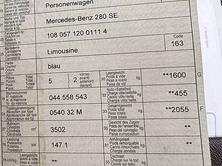 MERCEDES-BENZ 280 SE 3.5 V8 (W108), Benzina, Occasioni / Usate, Automatico - 4