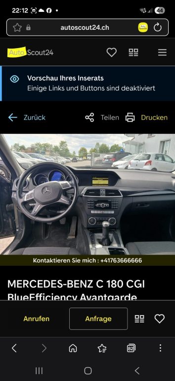 MERCEDES-BENZ C 180 Kombi, Benzin, Occasion / Gebraucht, Handschaltung - 5