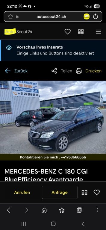 MERCEDES-BENZ C 180 Kombi, Benzin, Occasion / Gebraucht, Handschaltung - 4