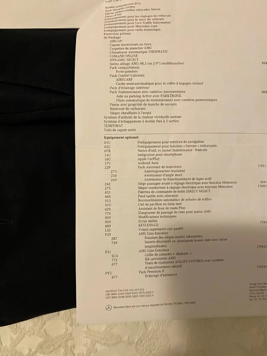 MERCEDES-BENZ C-Klasse A205 Cabriolet C 200 AMG Line 4matic, Hybride Intégral Essence/Électricité, Occasion / Utilisé, Automatique - 5