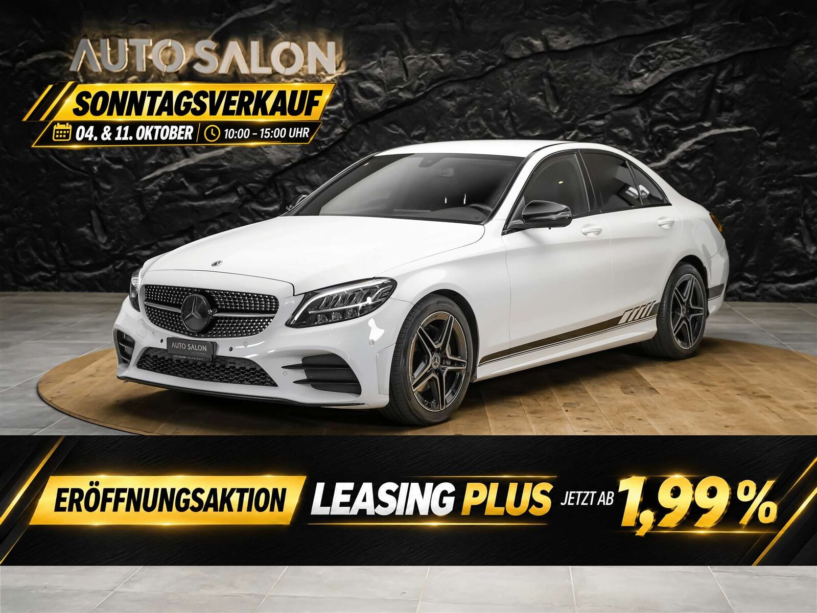 MERCEDES-BENZ C 200 AMG Line 9G-Tronic *Facelift*Sternenhimmel*LED Schein