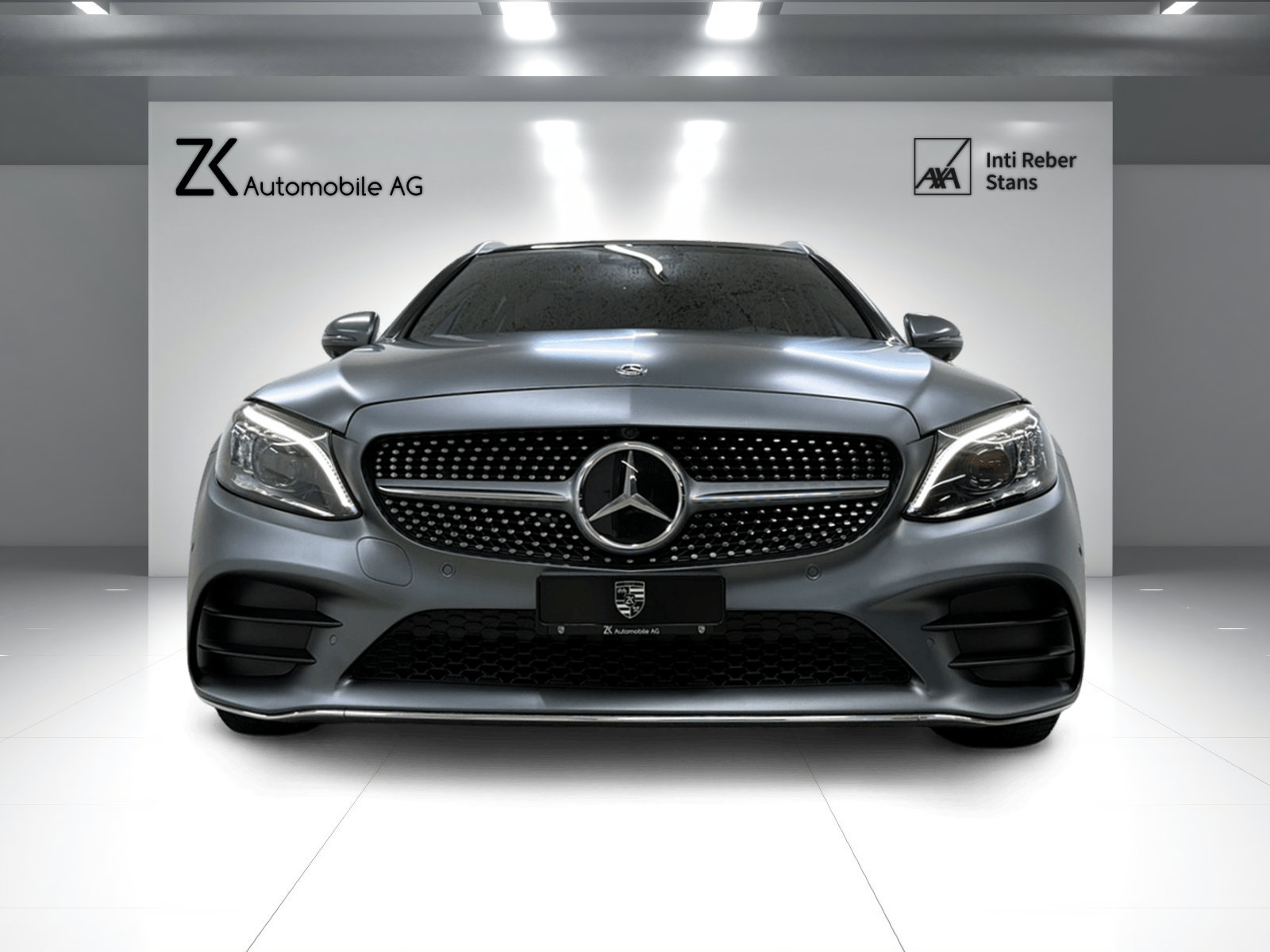 MERCEDES-BENZ C 220 d Swiss Star AMG Line 4M selenitgrau mag, Diesel, Second hand / Used, Automatic - 4