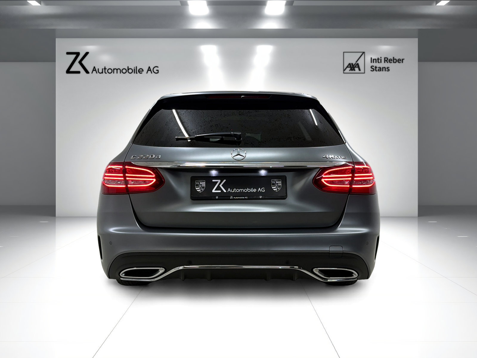 MERCEDES-BENZ C 220 d Swiss Star AMG Line 4M selenitgrau mag, Diesel, Second hand / Used, Automatic - 5