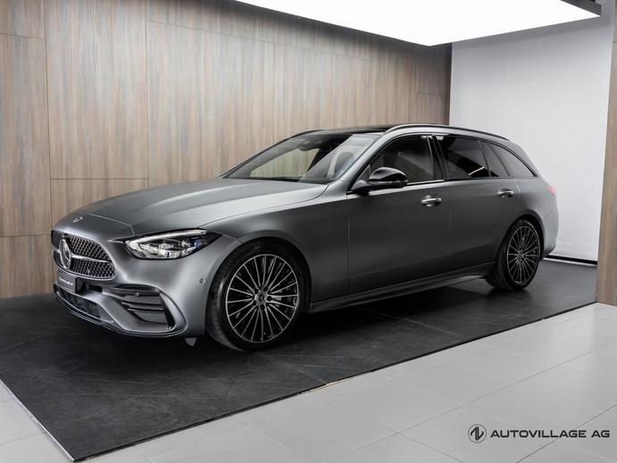 MERCEDES-BENZ C 300 T 4Matic AMG Line  Grau Magno  CH-Fz, Mild-Hybrid Benzin/Elektro, Occasion / Gebraucht, Automatik