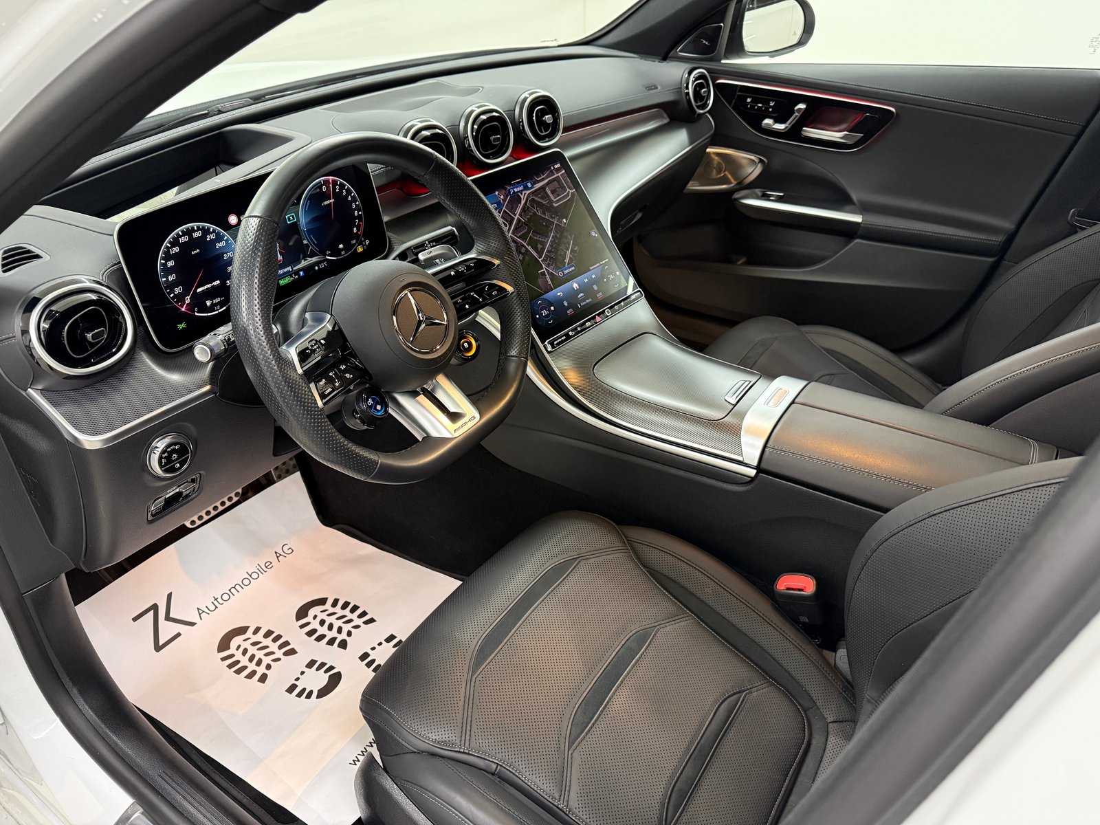 MERCEDES-BENZ C 63 S AMG T E 476PS Performance 4 Matic Designo Opalithweis, Hybride Integrale Benzina/Elettrica, Occasioni / Usate, Automatico - 6