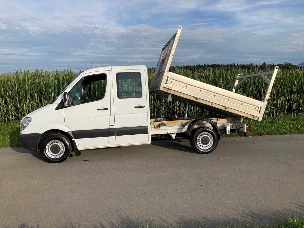 MERCEDES-BENZ Sprinter 313 CDI 3 Seiten Kipper mit Anhänger