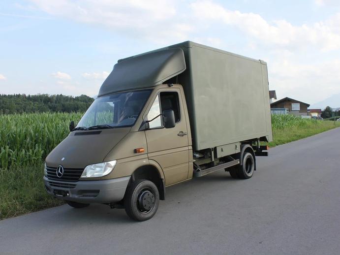 MERCEDES-BENZ Sprinter 413 CDI Duo 4x4 Kasten mit Hebebühne, Diesel, Second hand / Used, Automatic