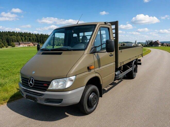 MERCEDES-BENZ Sprinter 413 CDI Duo 4x4 Automat Brücke mit A, Diesel, Second hand / Used, Manual