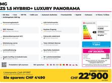 MG ZS 1.5 Hybrid+ Luxury Panorama, Hybride Intégral Essence/Électricité, Voiture nouvelle, Automatique - 2