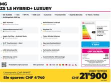 MG ZS 1.5 Hybrid+ Luxury, Hybride Intégral Essence/Électricité, Voiture nouvelle, Automatique - 2