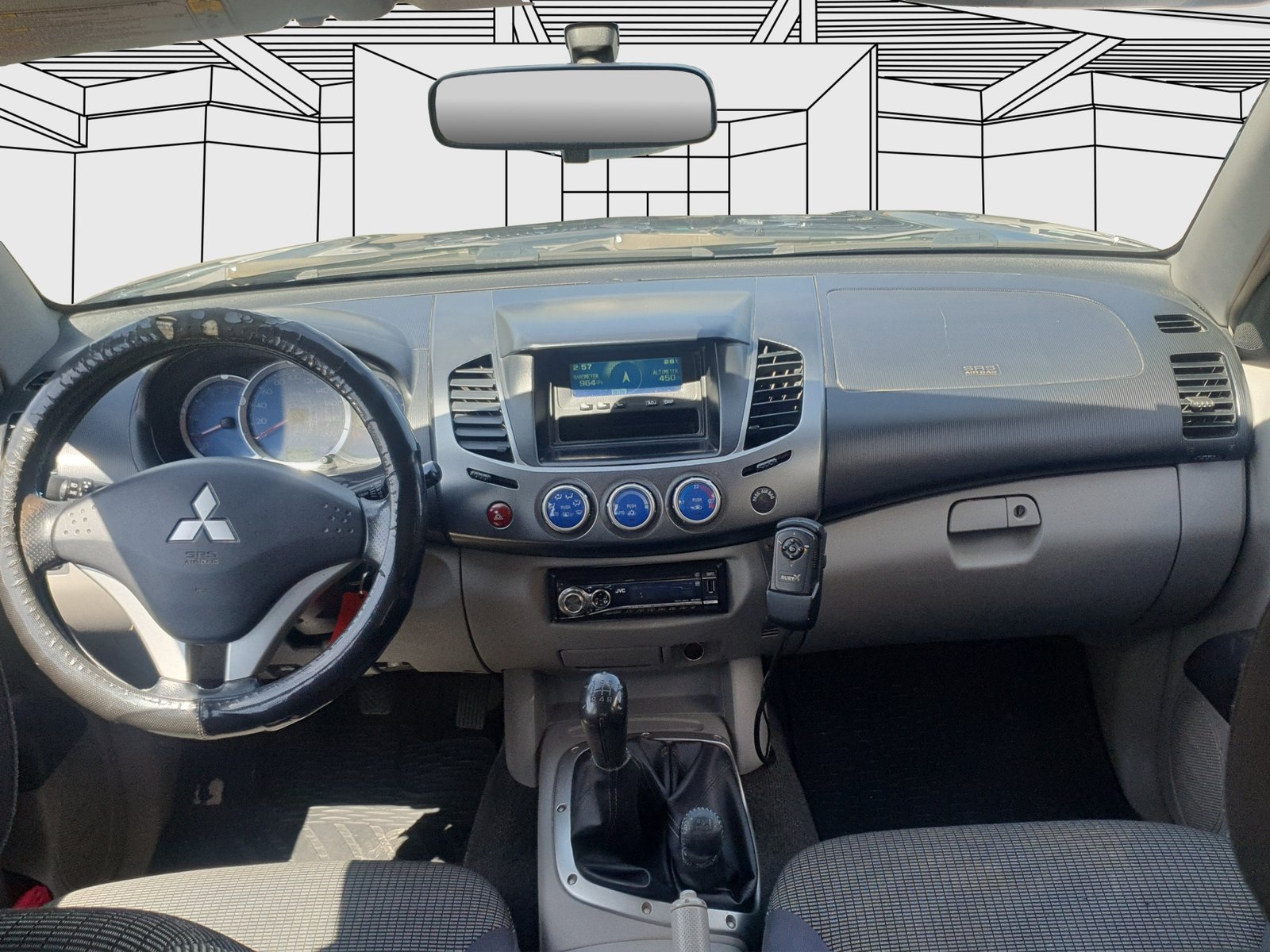 MITSUBISHI L200 D-Cab pick-up 2.5D 136cv 4x4 Invite, Diesel, Occasion / Utilisé, Manuelle - 7
