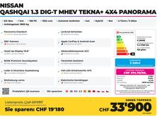 NISSAN Qashqai 1.3 DIG-T MHEV Tekna+ 4x4 Panorama, Hybride Leggero Benzina/Elettrica, Auto nuove, Automatico - 2