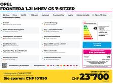 OPEL Frontera 1.2i MHEV GS 7-Sitzer, Hybride Leggero Benzina/Elettrica, Auto nuove, Automatico - 2
