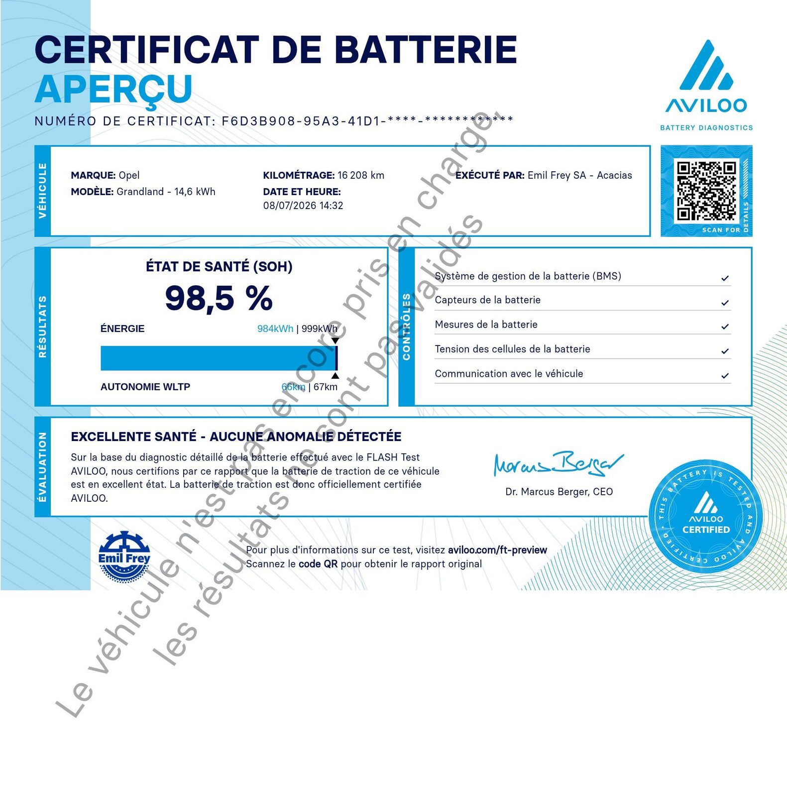 OPEL Grandland 1.6 T PHEV Elegance, Hybride Rechargeable Essence/Électricité, Occasion / Utilisé, Automatique - 7