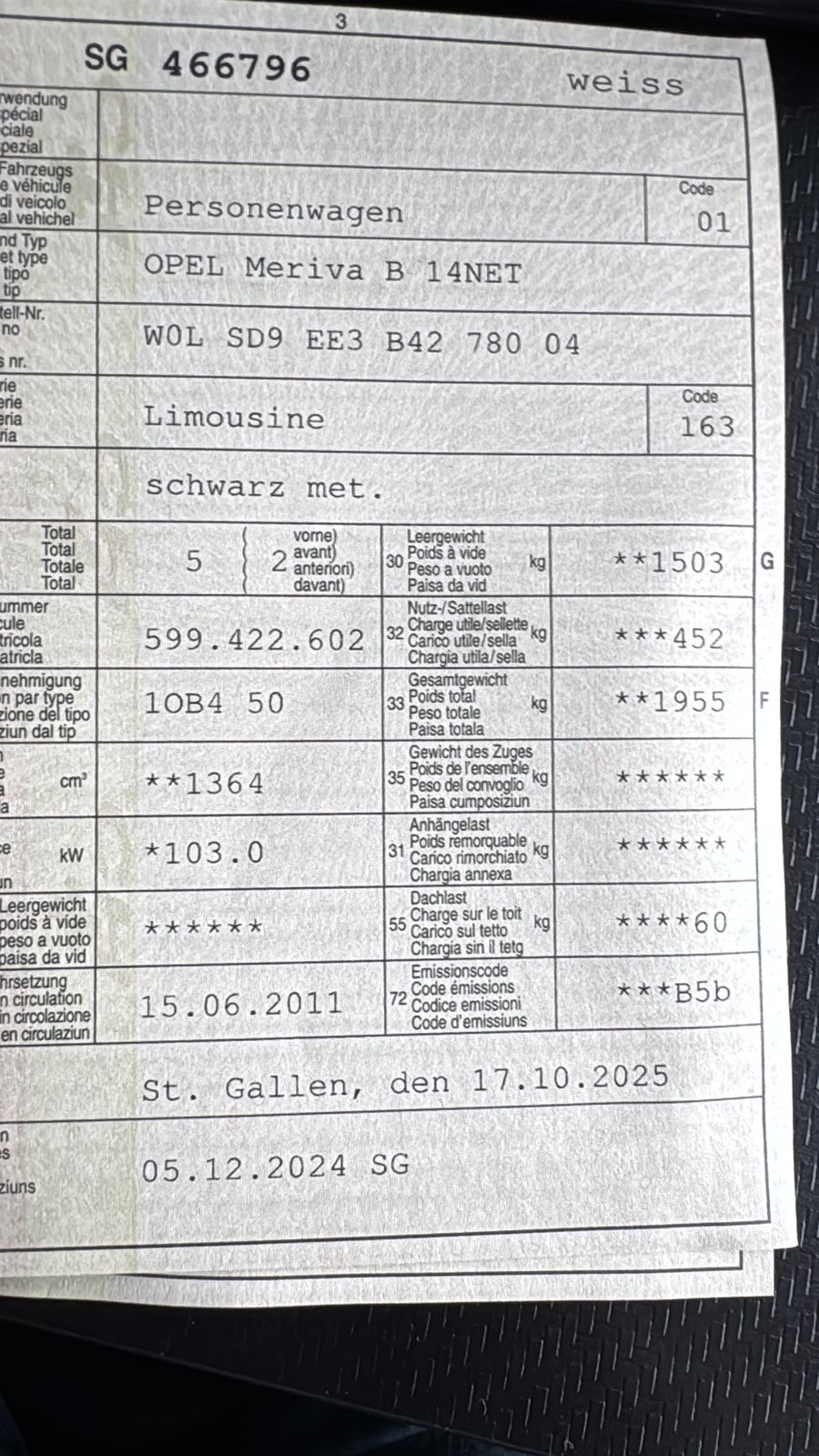 OPEL Meriva 1.4 Turbo Enjoy, Benzin, Occasion / Gebraucht, Handschaltung - 7