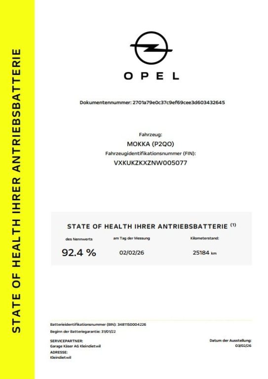 OPEL MOKKA-e Ultimate, Elektro, Occasion / Gebraucht, Automatik - 3