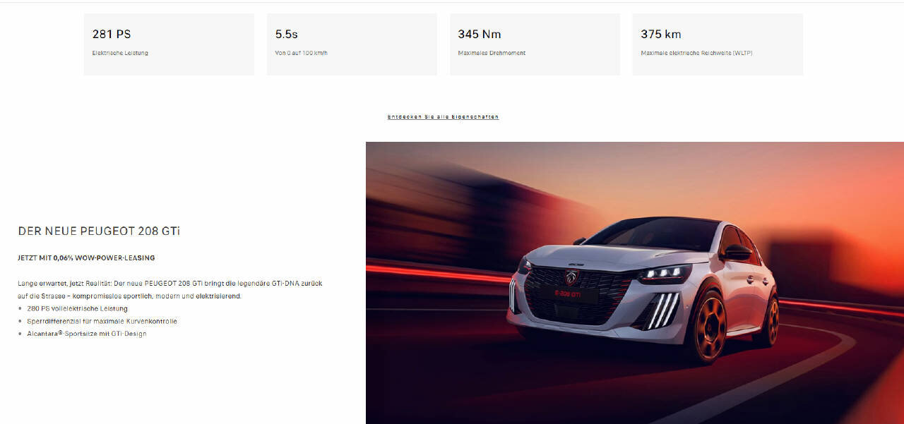PEUGEOT 208 e-GTi, Electric, New car, Automatic - 5