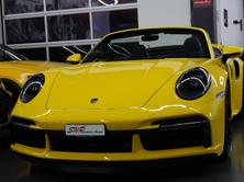 PORSCHE 911 TURBO S CABRIO PDK CH- FZ - RACING GELB - TECHART, Benzin, Occasion / Gebraucht, Automatik - 4