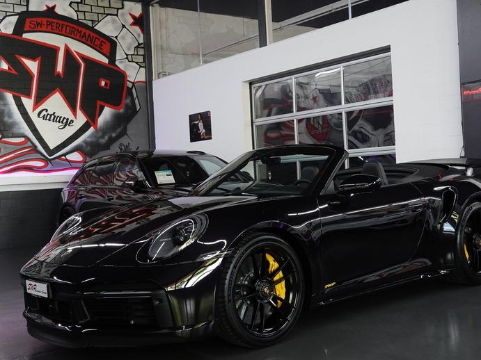 PORSCHE 911 TURBO S CABRIO PDK BLACK CH-FZ LIFTSYSTEM FULL ON TOP, Benzina, Occasioni / Usate, Automatico