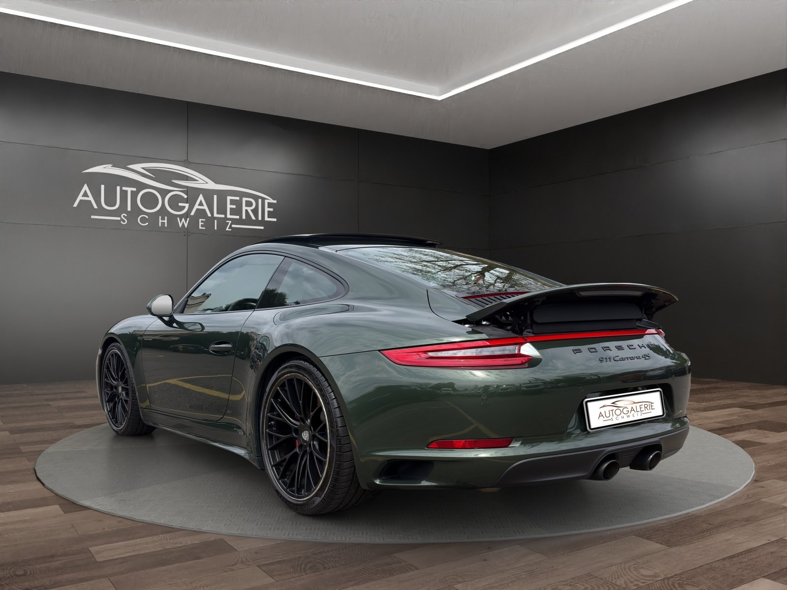 PORSCHE 911 Carrera 4S PDK CH Swiss OAKGREEN Naturleder E, Benzin, Occasion / Gebraucht, Automatik - 3