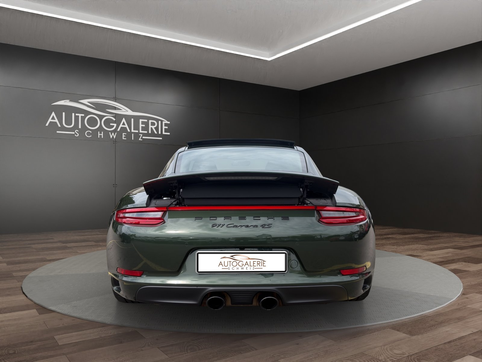 PORSCHE 911 Carrera 4S PDK CH Swiss OAKGREEN Naturleder E, Benzin, Occasion / Gebraucht, Automatik - 4