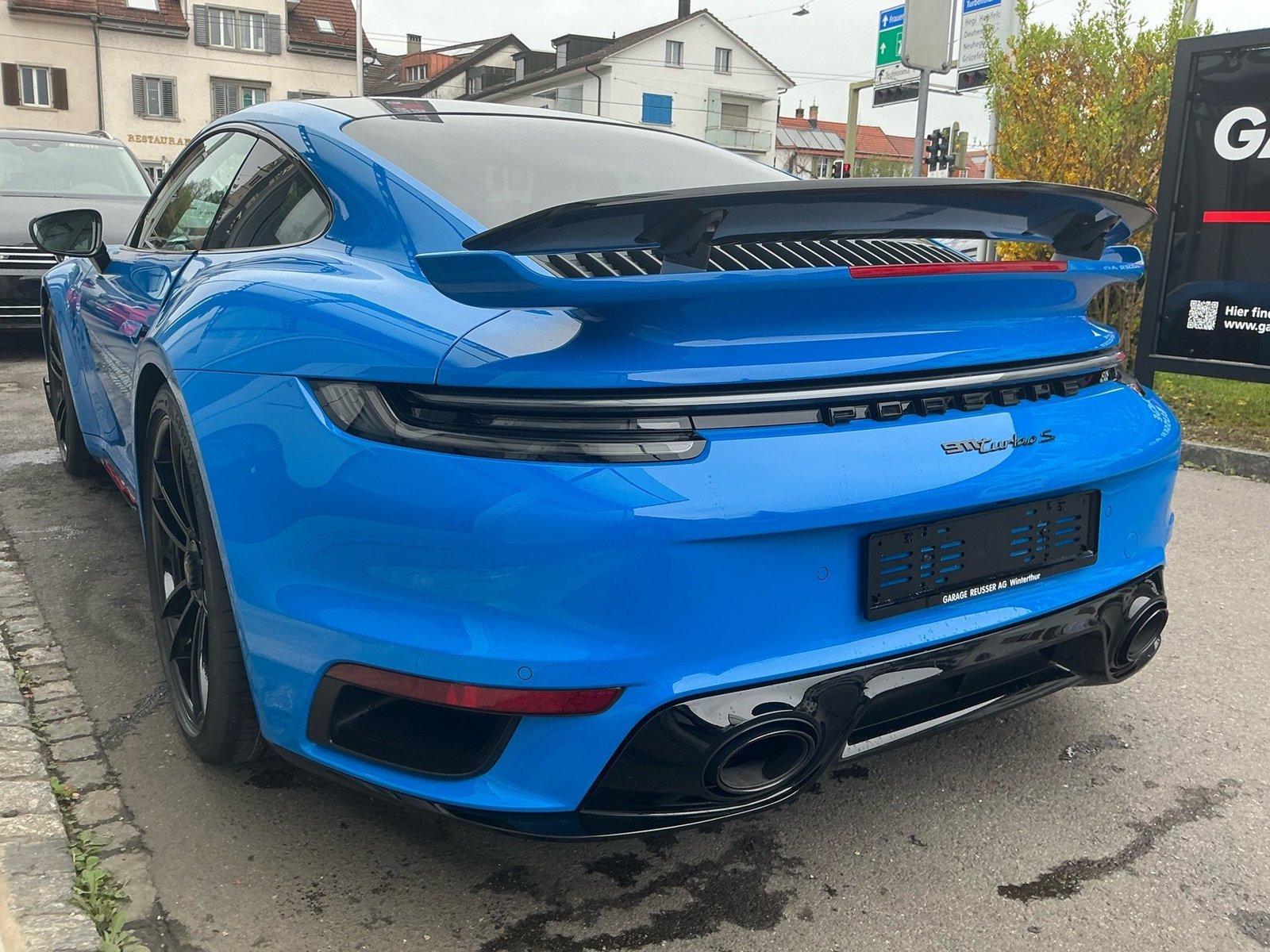 PORSCHE 911 Turbo S *** TRAUM IN SHARKBLUE ***, Benzina, Occasioni / Usate, Automatico - 7