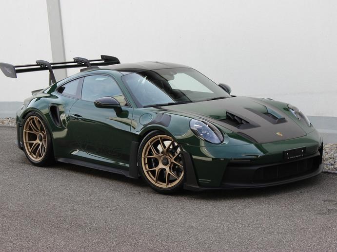 PORSCHE 911 GT3 RS Weissach-Paket BRITISH RACING GREEN, Essence, Occasion / Utilisé, Automatique