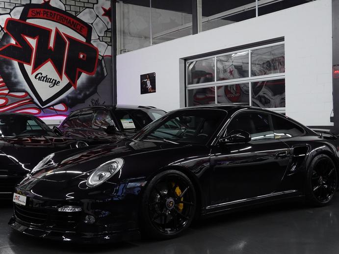 PORSCHE 911 TURBO S 997.2 PDK BLACK CH-FZ AKRAPOVIC KW-V3, Petrol, Second hand / Used, Automatic
