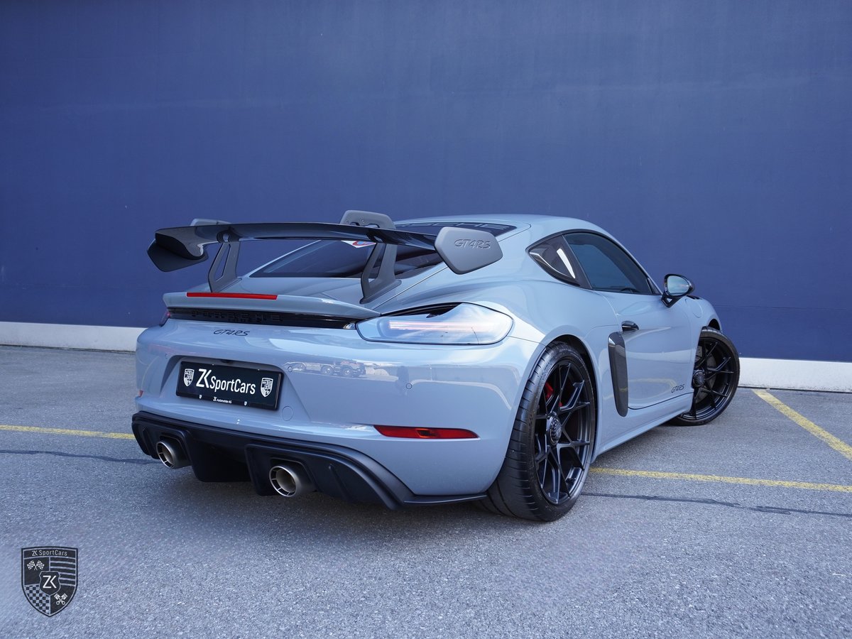 PORSCHE Cayman GT4 RS arktikgrau PDK [ Weissach-Paket ] [ Clubsport-, Benzin, Occasion / Gebraucht, Automatik - 2