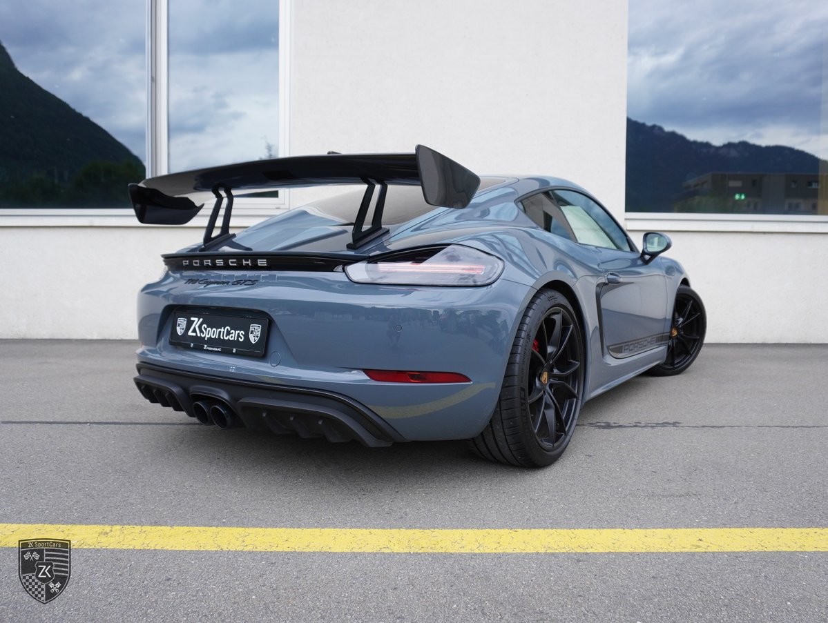 PORSCHE 718 Cayman GTS Graphitblau 2.5 [ Handgeschaltet ] [ Carbon H, Benzina, Occasioni / Usate, Manuale - 2
