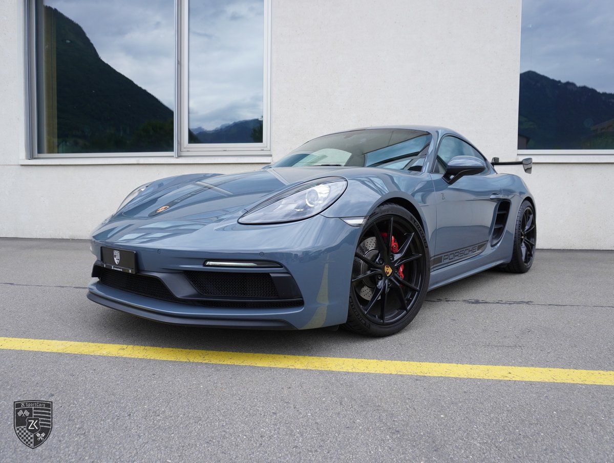 PORSCHE 718 Cayman GTS Graphitblau 2.5 [ Handgeschaltet ] [ Carbon H