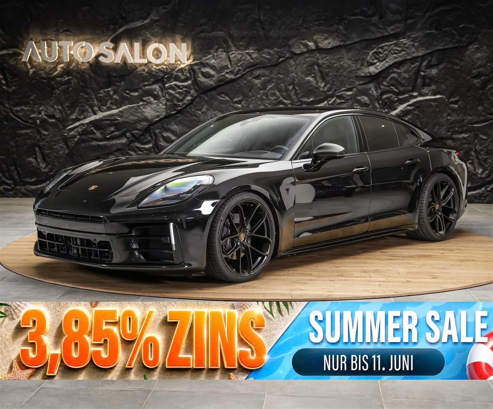 PORSCHE Panamera 2.9 V6 4 *22 Felgen*All Black*Head-Up*