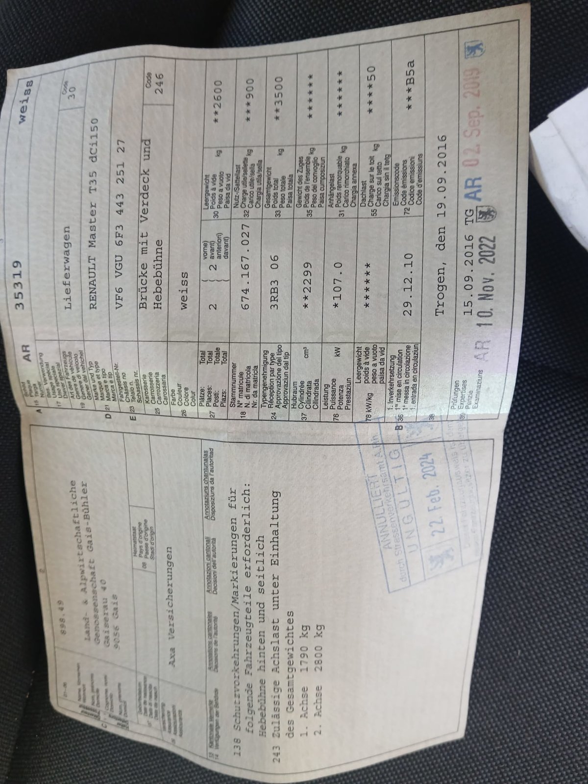 RENAULT MASTER, Diesel, Occasion / Utilisé, Manuelle - 2