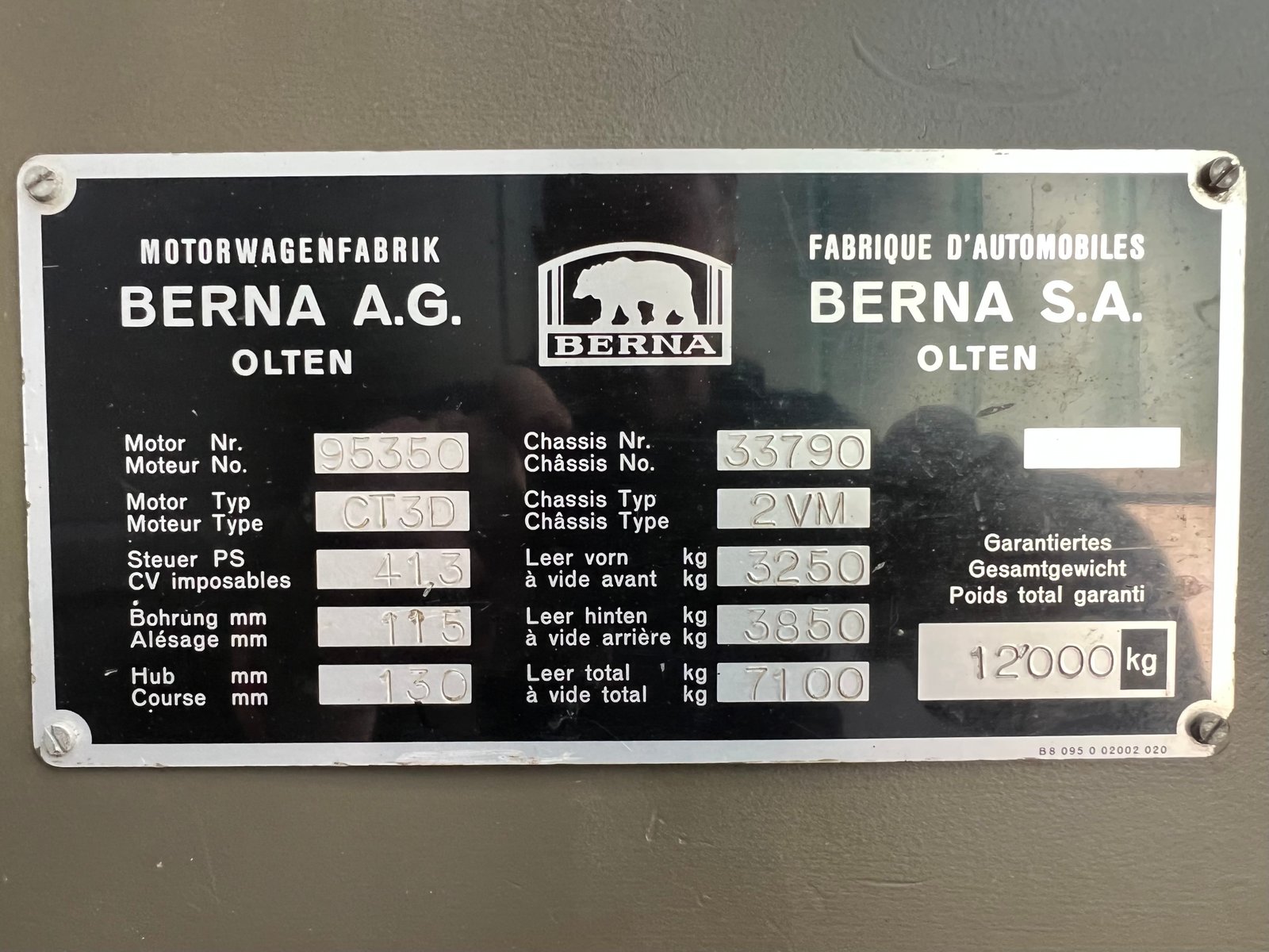 SAURER 2 DM Berna 2VM 4 x 4, Diesel, Occasion / Utilisé, Manuelle - 4