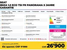 SEAT Ibiza 1.5 Eco TSI FR Panorama 5 Jahre Garantie, Benzina, Auto nuove, Automatico - 2