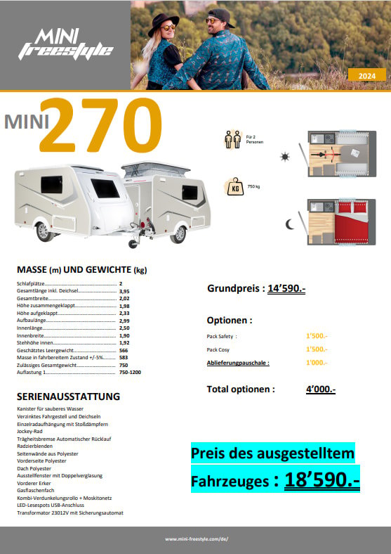 SILVER Mini Freestyle 270, New car - 7