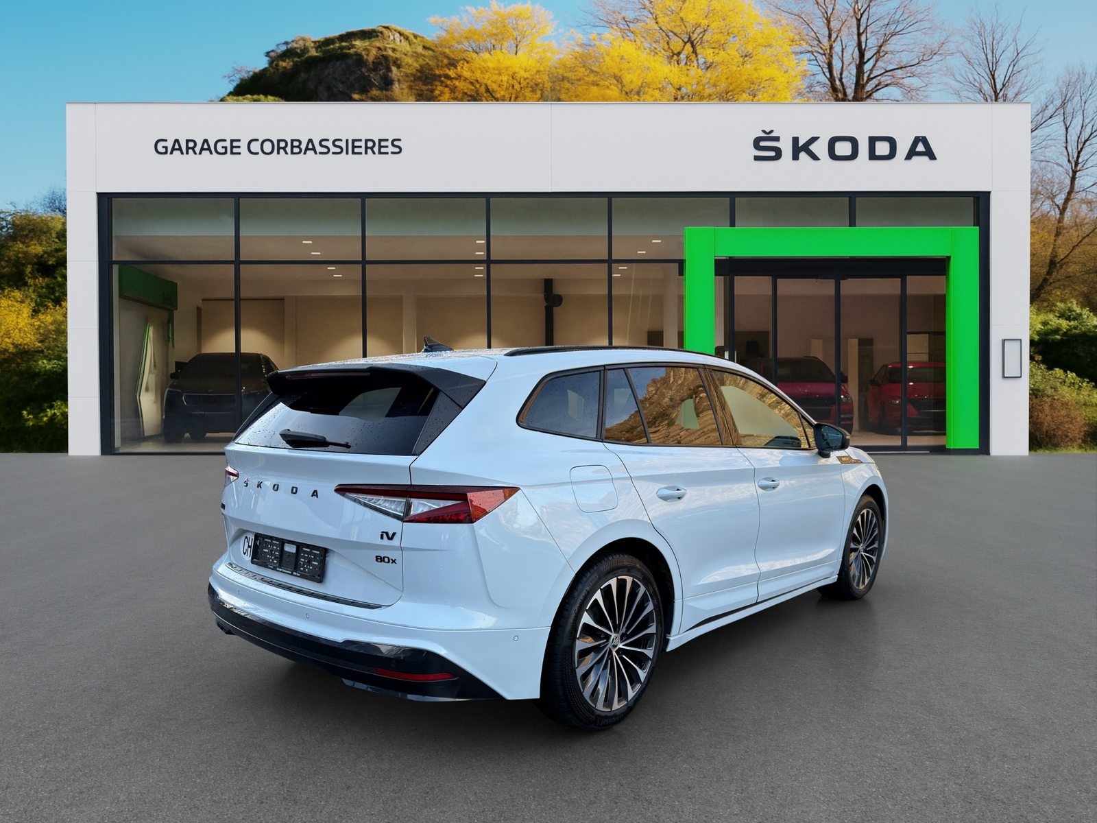 SKODA ENYAQ Sportline iV 80x 4x4, Electric, Second hand / Used, Automatic - 7