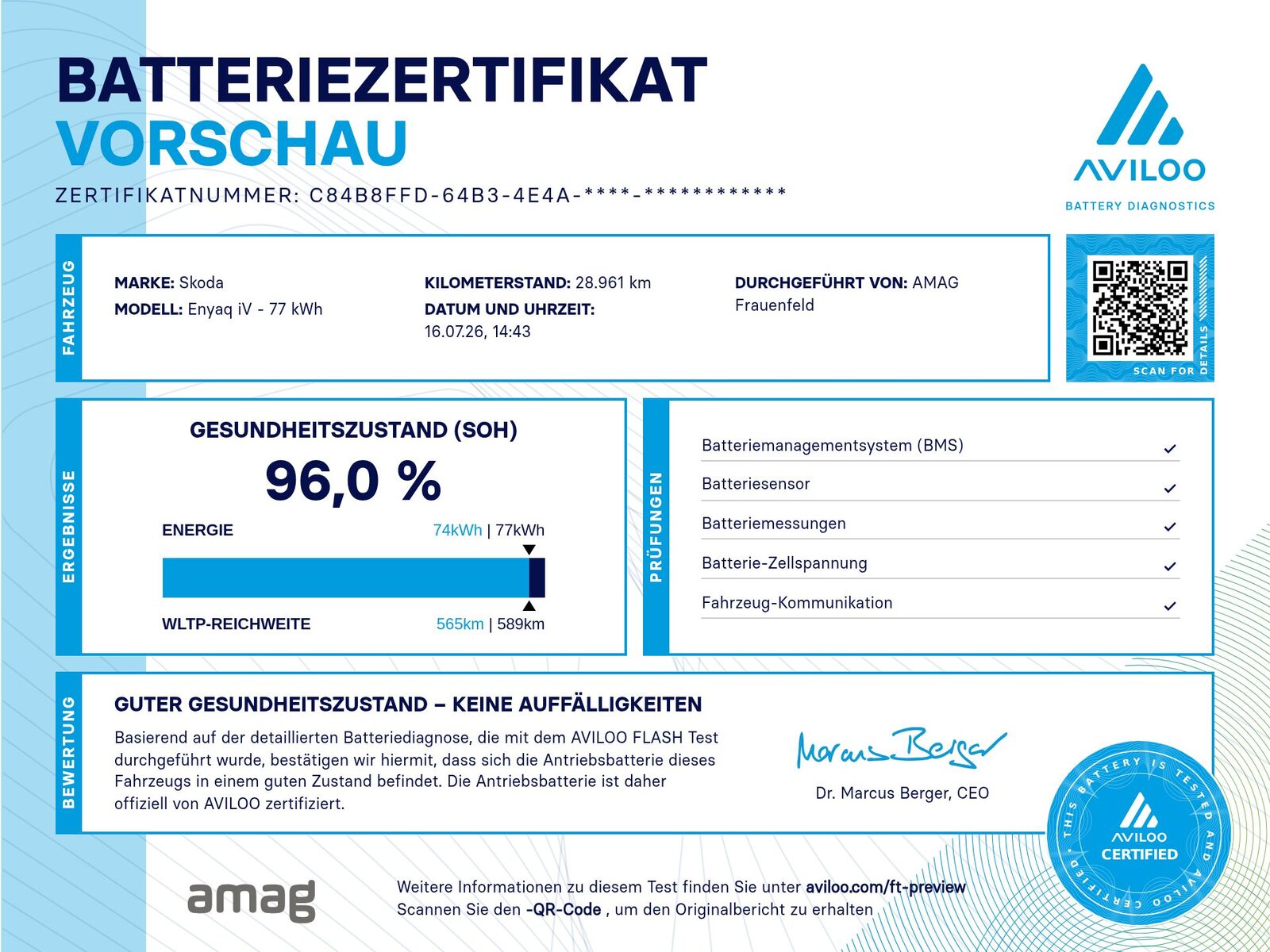 SKODA Enyaq 80 4x2, Elettrica, Occasioni / Usate, Automatico - 4